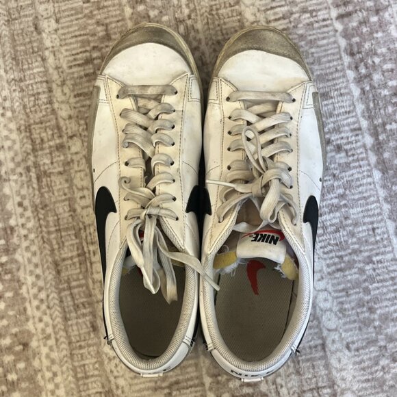 Nike Blazer Platform Low White Black Size 10 Women - Picture 6 of 8